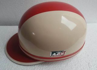 VINTAGE MOTORCYCLE CAR AGV VALENZA MADE IN ITALY HELMET YEARS 50s 4