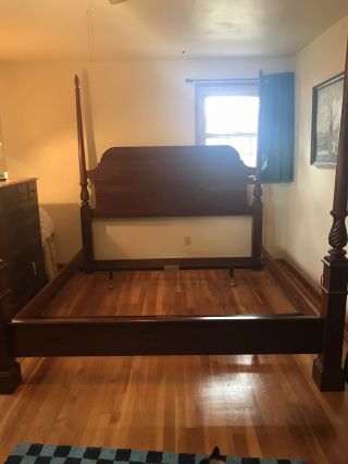 Vintage Bob Timberlake King Size Cherry Bed Frame Made In Usa 1990’s