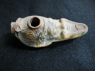 Ancient Antique Oil Lamp From The Holy Lands.  Fragment