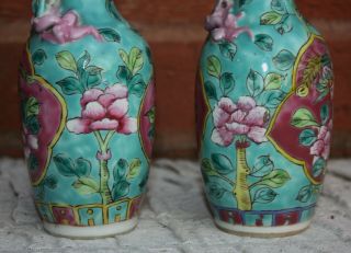 19th Chinese Nyonya Straits Vases 6
