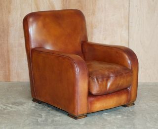 Comfortable Stunning Tetrad Totnes Tan Brown Buffalo Leather Club Armchair