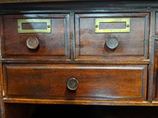Antique Standard Furniture Co.  Mahogany Roll Top Desk Lock & Keys Office Library 4