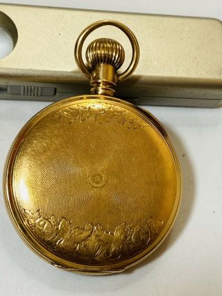 Antiques Pocket Watch 16 S 14K Solid Gold Waltham William Ellery 92 Grams 2