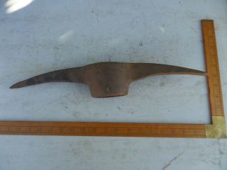 Vintage Antique Old Australian Military Marked Pick Axe Head