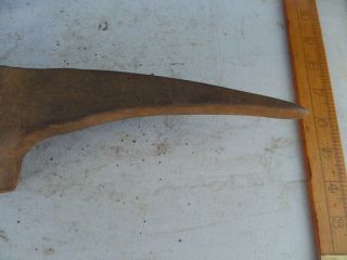 VINTAGE ANTIQUE OLD AUSTRALIAN MILITARY MARKED PICK AXE HEAD 2