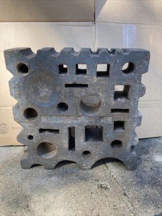 Antique Large Blacksmith Swage Block 18”x 18”x 4 1/2”.  175,  Lbs