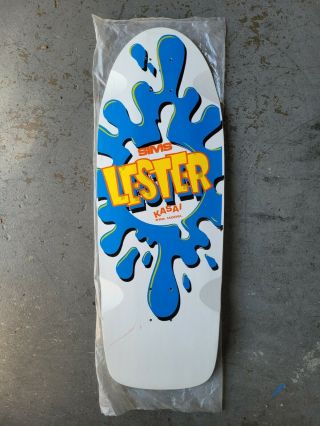 1983 Vintage Sims Lester Kasai Splash Splatter Blem Skateboard Deck