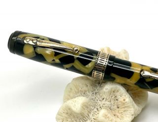 Antique Waterman Patrician Black & Pearl Fountain Pen,  USA (S299) 2