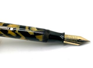 Antique Waterman Patrician Black & Pearl Fountain Pen,  USA (S299) 4