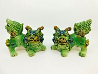 Vintage Pair Chinese Foo Dogs / Ex Cond