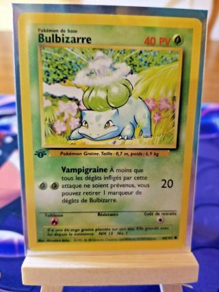 Pokémon Tcg: French 1st Edition Base Set Bulbasaur 44/102 Lp,