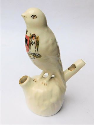Whistle Iceni Norwich Warbler Bird Crested China Vintage