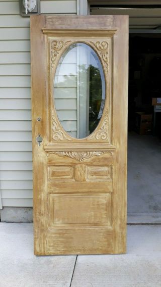 Vintage exterior wood door 32 
