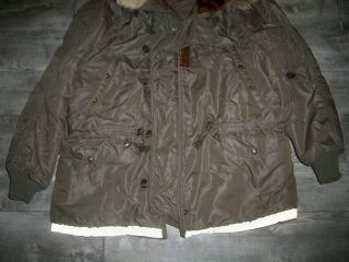 WW2 WWII Vintage US Airforce WW2 Aircrew Jacket Coyote Fur Type N3 3110 Size XL 3