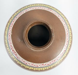 Antique Chinese Enameled Yixing Zisha Vase Meiping Enamel Seals Ginger Jar 6