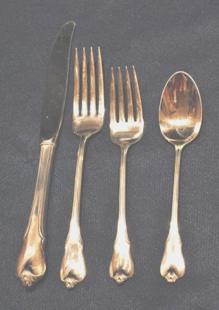 Wallace Grand Colonial Sterling Flatware Set For 8 By 4 Great Shape