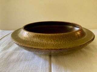 Large Roycroft Hammered Copper Bowl Arts & Crafts (ca.  1910) Stickley Era