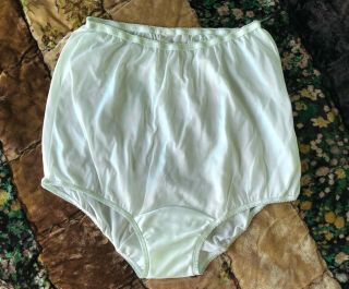 Vintage 60s Sheer Aqua Nylon Panties Size 5 S Euc