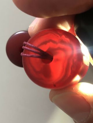 Antique Cherry Amber Faturan bakelite beads 80gr 2