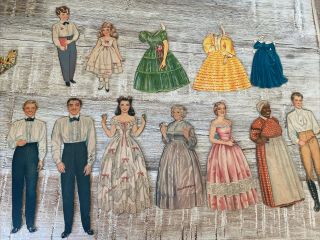 Gone With The Wind Paper Dolls (23) Doll & Clothes Complete Set?