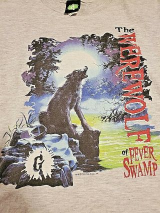 Goosebumps Vintage T shirt Size = KIDS XL Werewolf of Fever Swamp RARE 3