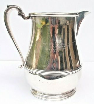 Antique Gorham Cromwell Sterling Silver Water Pitcher_8 - 1/2 " Tall_very