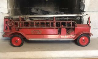 Keystone Packard Antique Aerial Ladder Fire Truck
