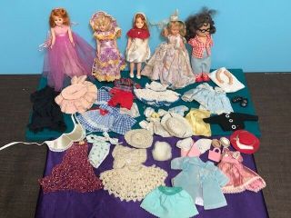 California Muffie,  Nancy Ann Storybook,  3 Dress Me Dolls And A Bunch Of Cool Clo