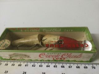 Very Rare Vintage Wooden Creek Chub - - Jointed Pikie Minnow - Pike Fishing Lure