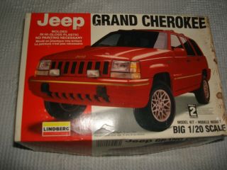 1995 Jeep Grand Cherokee Plastic Model Kit,  Vintage Lingberg,  Big 1/20 Scale