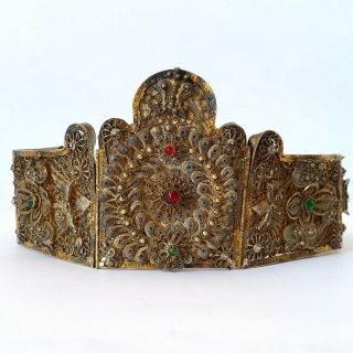19th Century Antique Imperial Russian Gilded Silver Filigree Belt - 1850 - 1899
