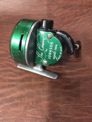 Vintage Early Johnson “the Century” Model 100a Spin Cast Reel Vg,  Usa