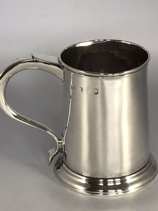 Georgian Solid Silver Pint Mug Tankard - Richard Bayley - London 1748 - 325g