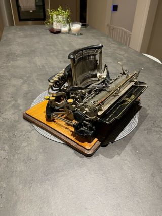 RARE Vtg Antique Imperial model B Typewriter Schreibmaschine Máquina de Escrever 3