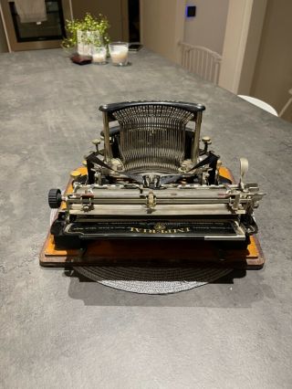 RARE Vtg Antique Imperial model B Typewriter Schreibmaschine Máquina de Escrever 4