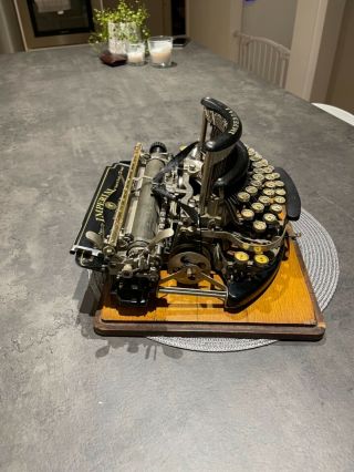 RARE Vtg Antique Imperial model B Typewriter Schreibmaschine Máquina de Escrever 5