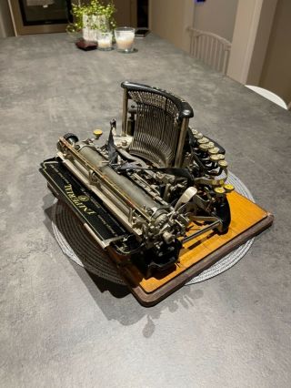 RARE Vtg Antique Imperial model B Typewriter Schreibmaschine Máquina de Escrever 6