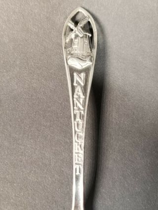 Nantucket Souvenir Spoon Sterling Silver Demitasse Windmill Enco Mfg. 3