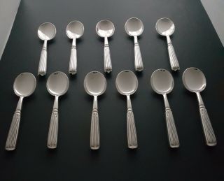 11 Sterling Silver Spoons Made By Buccellati