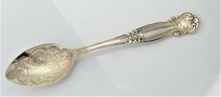 Antique Webster City Iowa Sterling Silver Souvenir Spoon 5 " Long Victorian Vtg