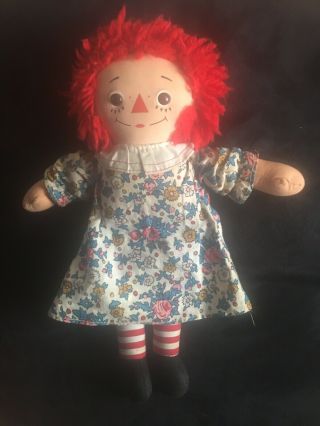 Vintage 12” Raggedy Ann Doll