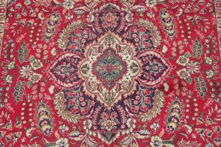Vintage Floral Traditional Oriental Area Rug Hand - Knotted RED WOOL Carpet 6 ' x10 ' 4