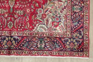 Vintage Floral Traditional Oriental Area Rug Hand - Knotted RED WOOL Carpet 6 ' x10 ' 6