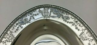 Magnificent 1919 Wedgewood Whiting Sterling Silver Bread Fruit Dish Bowl 11 " L