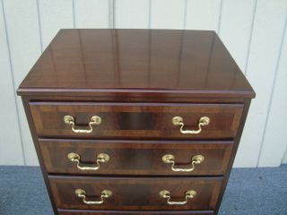 61966 HICKORY CHAIR Banded Mahogany Silverware Silver Chest Server Cabinet 2