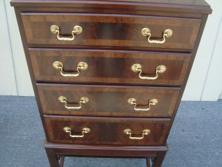 61966 HICKORY CHAIR Banded Mahogany Silverware Silver Chest Server Cabinet 3