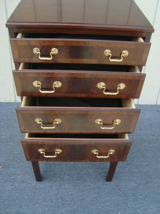 61966 HICKORY CHAIR Banded Mahogany Silverware Silver Chest Server Cabinet 4