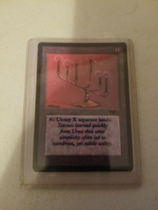 Magic The Gathering Antiquities Candelabra Of Tawnos Lightly Played