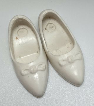 Vintage Ideal Tammy Doll White Kitten Heels Shoes Japan