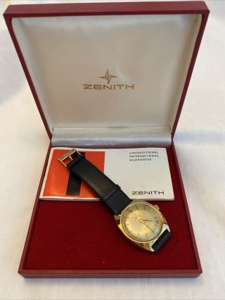 Vintage 1970’s Zenith Autosport Automatic Mens Watch - Pristine